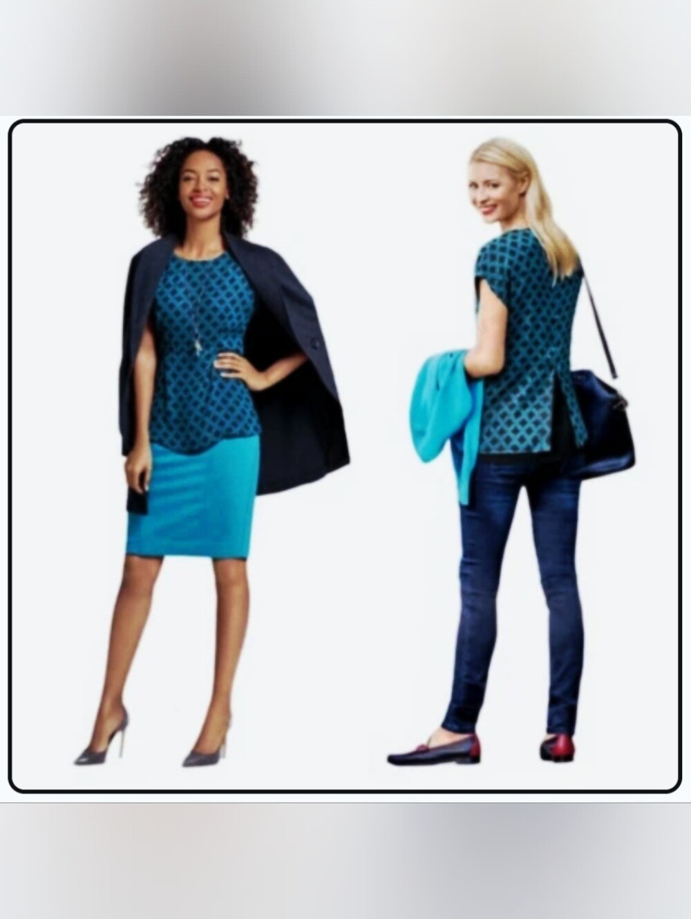 CAbi Foulard Geometric Blouse